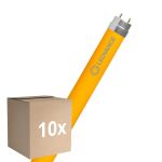 Lot 10x Ledvance Tube LED T8 Superior (EM/Direct 230V) High Output 18W 2000lm - Jaune | 120cm - Équivalent 36W